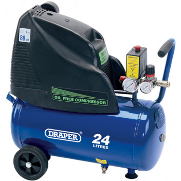 Draper 24978 - 24L Oil-Free Air Compressor (1.1kW)