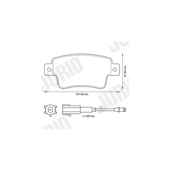 Jurid 573345J - Brake Pad Set (Rear)
