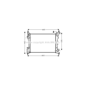 AVA FTA2318 - Radiator