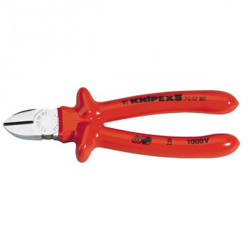 Draper 21455 - Knipex Knipex 180mm Fully Insulated S Range Diagonal Side Cutter