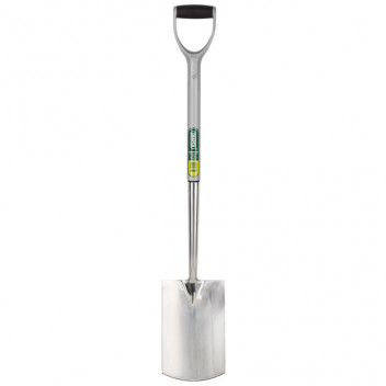 Draper 83754 - Extra Long Stainless Steel Garden Spade with Soft Grip