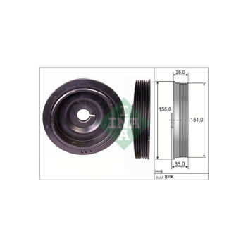 INA 544009010 - Torsion Vibration Damper