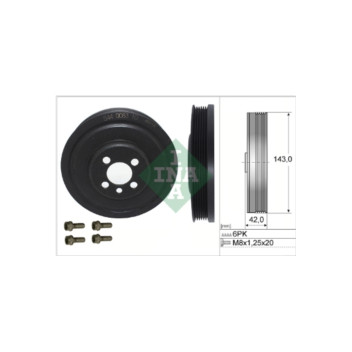 INA 544008320 - Crankshaft Pulley