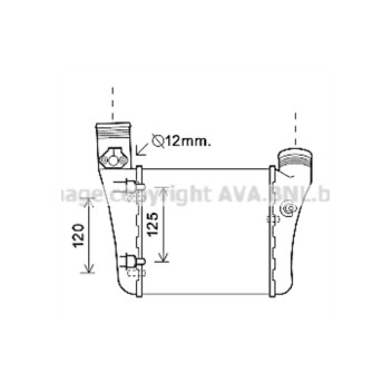 AVA AIA4333 - Intercooler