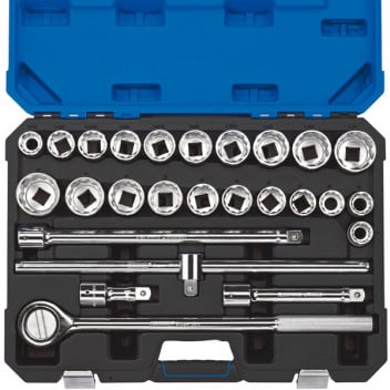 Draper Expert 16484 - 3/4" Sq. Dr. Combined MM/AF Socket Set (26 Piece)