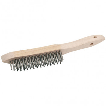 Draper 50931 - 310mm Stainless Steel 4 Row Wire Scratch Brush