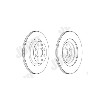 Jurid 563222J-1 - Brake Disc (Rear)