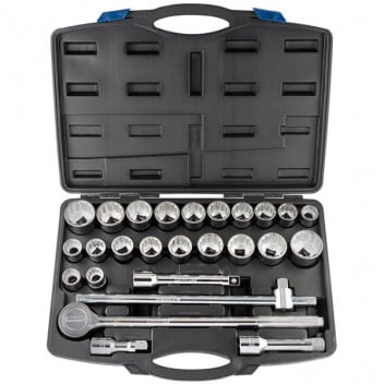 Draper 48329 - 3/4" Sq. Dr. Combined MM/AF Socket Set (26 Piece)