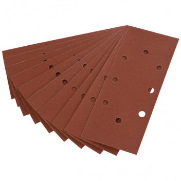 Draper 63633 - Ten 232 x 92mm 120 Grit Aluminium Oxide Sanding Sheets for 6