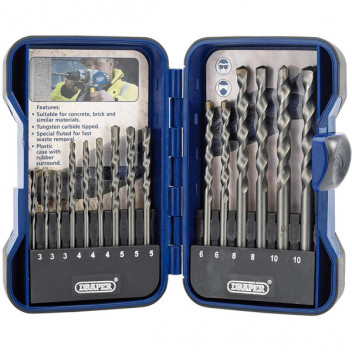 Draper 18550 - Masonry Drill Bit Set (15 Piece)