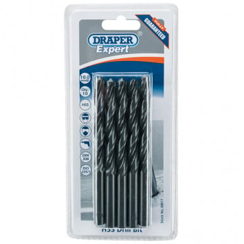 Draper Expert 38817 - Expert 10.0mm HSS Drills Card Of 10