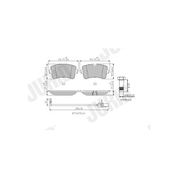 Jurid 573428J - Brake Pad Set (Rear)