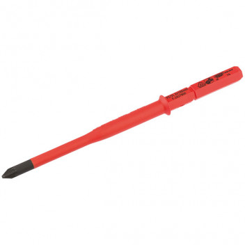 Draper Expert 16420 - Ergo Plus® Extra Slim PZ/SL Type VDE Interchangeable Screwdriver Blade No:2 x 100mm