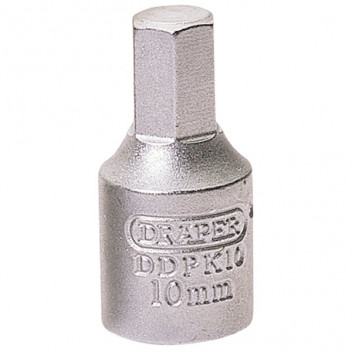 Draper 38328 - 10mm Hexagon 3/8 Square Drive Drain Plug Key