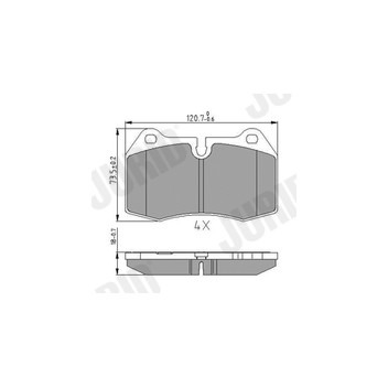 Jurid 571852J - Brake Pad Set (Front)