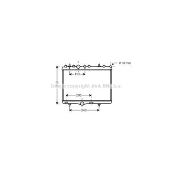AVA PEA2255 - Radiator