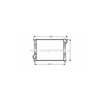 AVA BWA2307 - Radiator