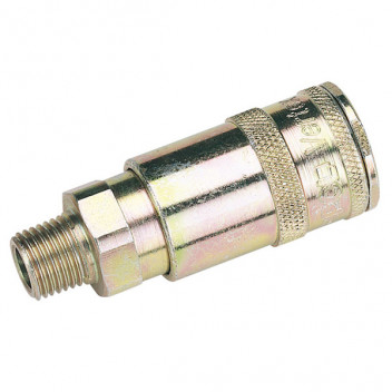 Draper 51402 - 1/4" BSP Taper Male Thread Vertex Air Coupling