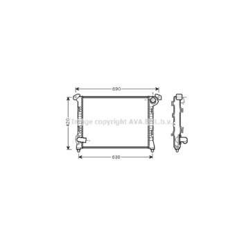 AVA BWA2314 - Radiator