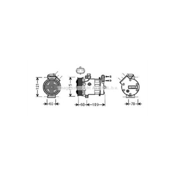 AVA OLAK475 - Compressor (A/C)