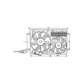 AVA VN7529 - Cooling Fan (Right Hand)