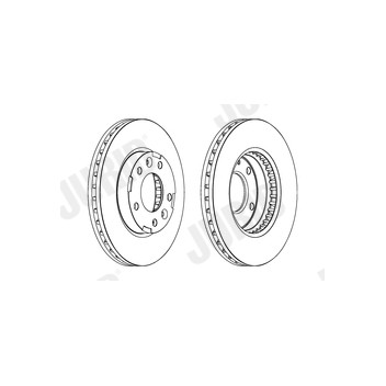 Jurid 563039J-1 - Brake Disc (Front)