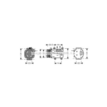 AVA FDAK082 - Compressor (A/C)