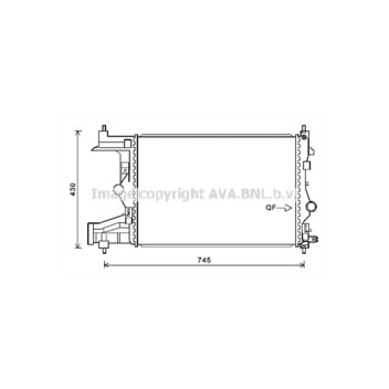 AVA OLA2487 - Radiator