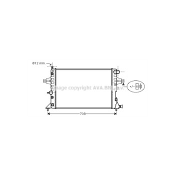 AVA OLA2254 - Radiator