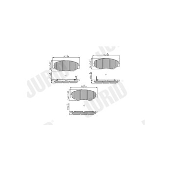 Jurid 572504J - Brake Pad Set (Front)