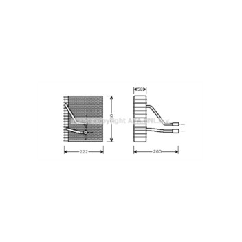 AVA FDV330 - Evaporator (A/C)