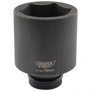 Draper Expert 05159 - Expert 70mm 1" Square Drive Hi-Torq&#174; 6 Point Deep Impact Socket