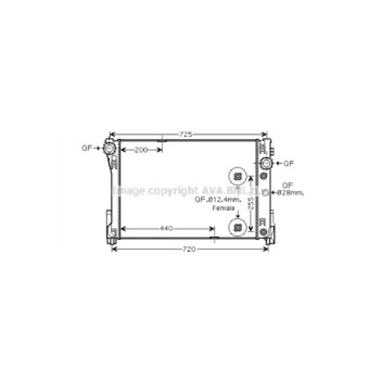 AVA MSA2475 - Radiator