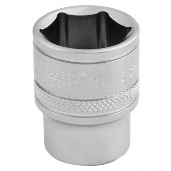 Draper Expert 16573 - 3/8" Square Drive 6 Point Imperial Socket (11/16")