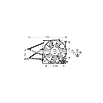 AVA OL7524 - Cooling Fan
