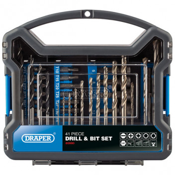 Draper 80980 - Drill Bit and Accessory Kit (41 Piece)