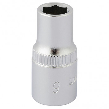 11095 - 6mm 1/4" Square Drive Elora Hexagon Socket