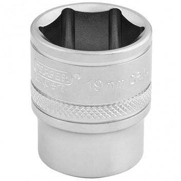 Draper Expert 16545 - 3/8" Square Drive 6 Point Metric Socket (19mm)