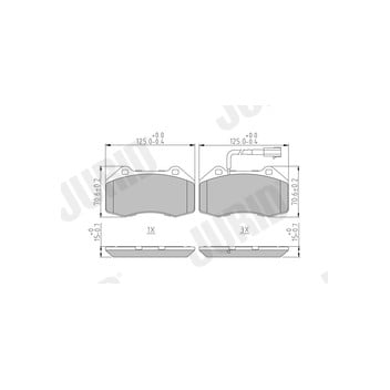 Jurid 573290J - Brake Pad Set (Front)