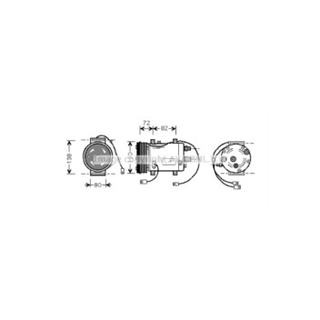  AIAK179 - Compressor (A/C)