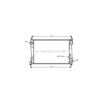 AVA FTA2312 - Radiator