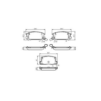 PPF 20499 - Brake Pad Set (Rear)