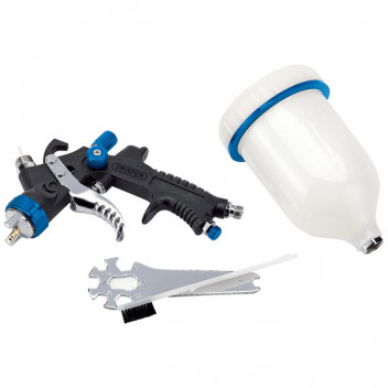Draper 09707 - HVLP Air Spray Gun with Composite Body and 600ml Gravity Fed