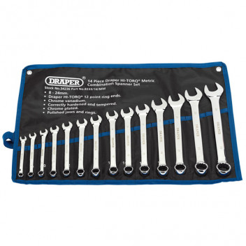 Draper 34236 - Metric Combination Spanner Set (14 Piece)