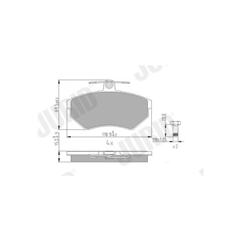 Jurid 571969J - Brake Pad Set (Front)
