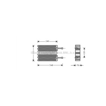  FDV022 - Evaporator (A/C)