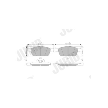 Jurid 573460J - Brake Pad Set (Front)