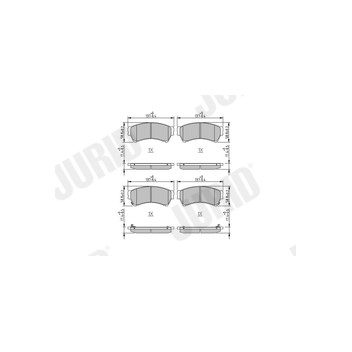 Jurid 572628J - Brake Pad Set (Front)