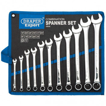 Draper Expert 29546 - Imperial Combination Spanner Set (11 Piece)