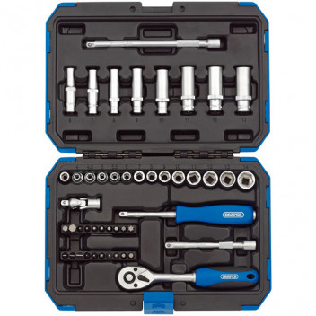 Draper 16355 - 1/4" Sq. Dr. Metric Socket Set (47 Piece)